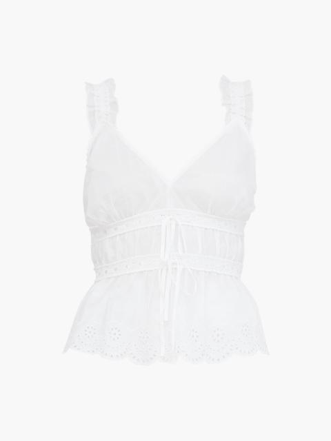 Hill House Home The Raven Top - White Broderie Voile