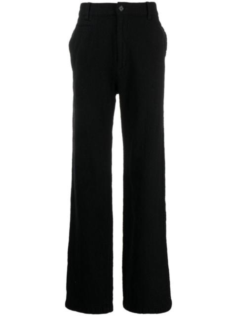 wool straight-leg trousers