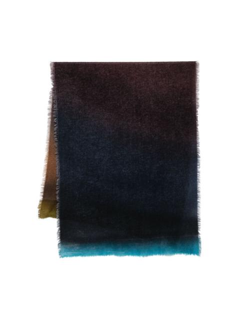 Faliero Sarti Chal Paco ombre fringed scarf