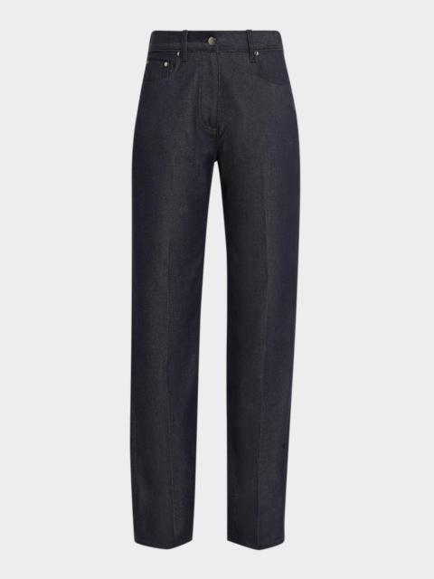 MICHAEL KORS COLLECTION Mid-Rise Straight-Leg Trouser Jeans