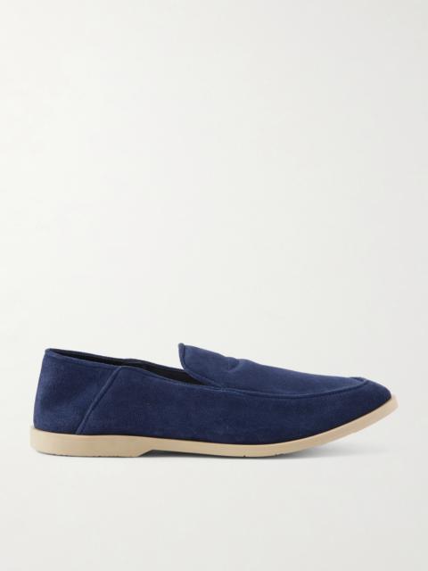 GEORGE CLEVERLEY Mayfair II Collapsible-Heel Suede Loafers