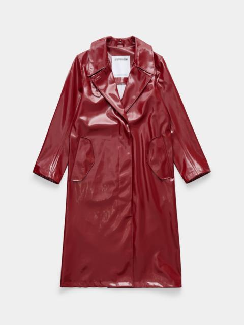 Stutterheim Wayfair Opal Trench Coat Burgundy