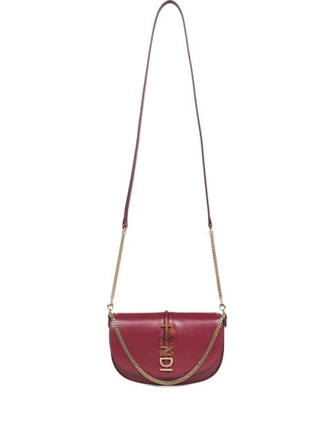 FENDI Fendi Lettering Flap Tote Bag