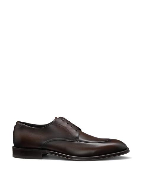 BOSS LEATHER DERBY SHOES WITH APRON TOE