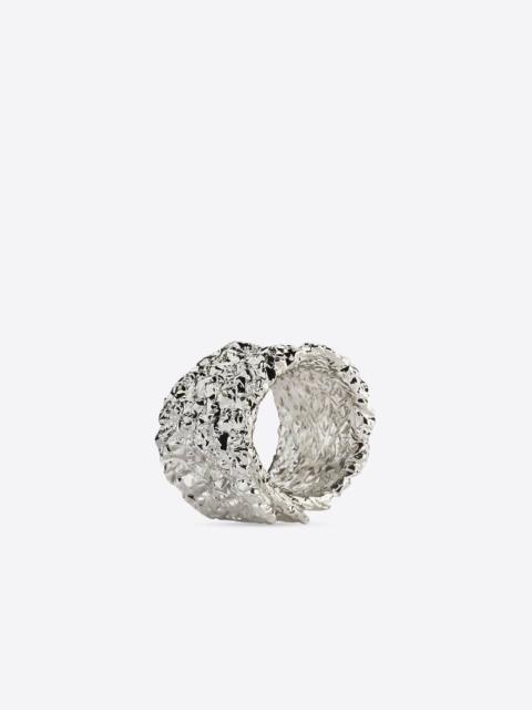 BALENCIAGA Alu Flat Ring  in Silver