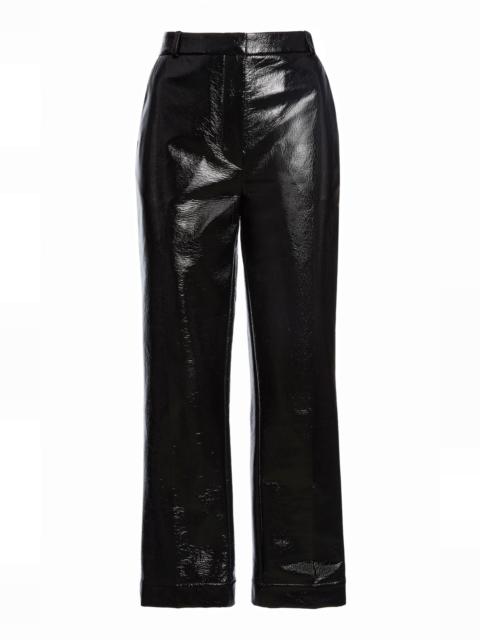 FRANÇOISE Minnie Crinkled Vinyl Cotton Pants
