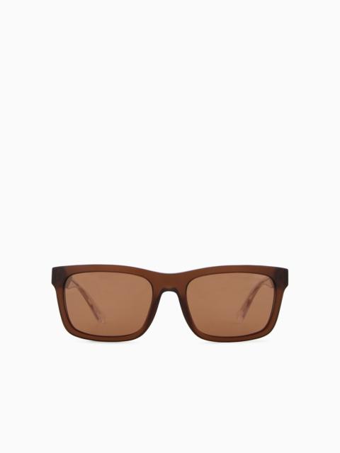 Men’s rectangular sunglasses Asian fit