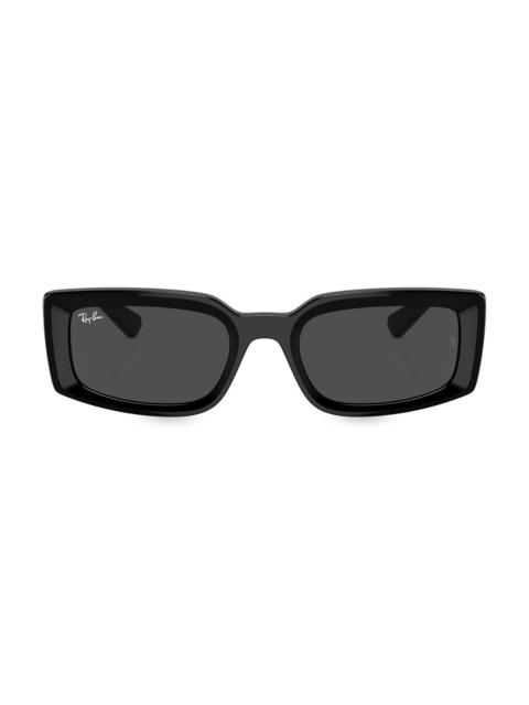 Ray-Ban Women's RB4395 54MM Rectangular Sunglasses - Black Dark Grey