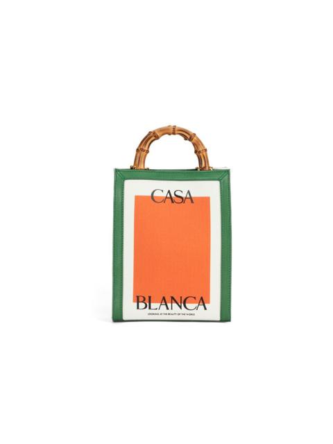 CASABLANCA Mini Casa Canvas Tote Bag