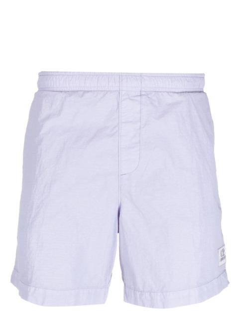 C.P. Company logo-patch elasticated-waist shorts