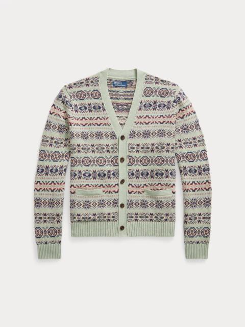 Polo Ralph Lauren Fair Isle Linen-Cotton Cardigan