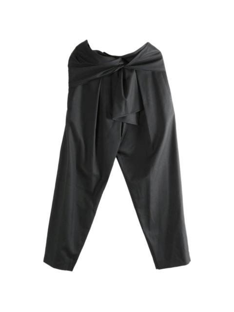 The Row tie-waist trousers