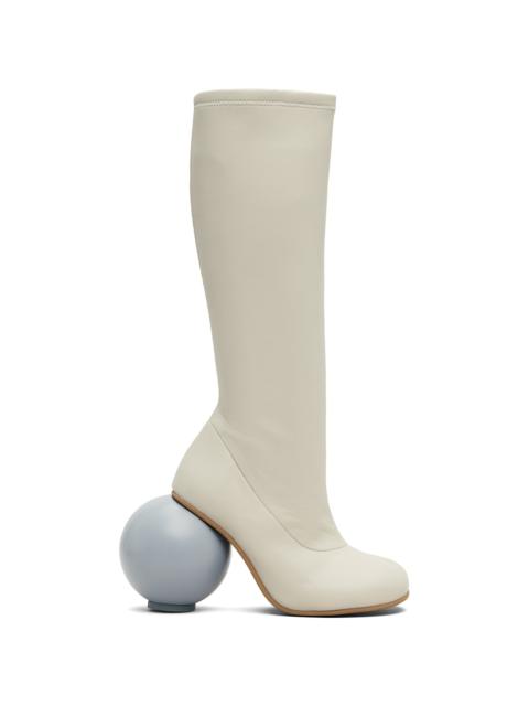YUME YUME Beige Ball Tall Boots