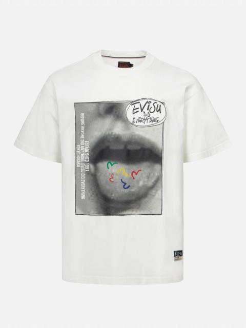 EVISU VINTAGE IMAGE PRINT RELAX FIT T-SHIRT