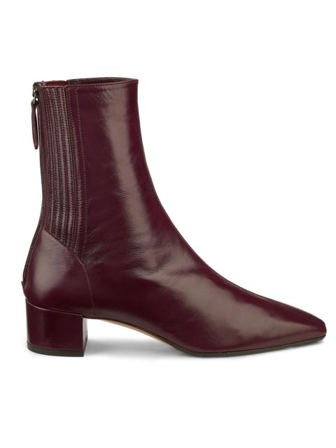 AQUAZZURA Women's Saint Honoré 35MM Leather Booties - Blackberry