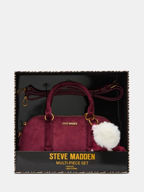 STEVE MADDEN THORNE BAG GIFT SET BLOODSTONE