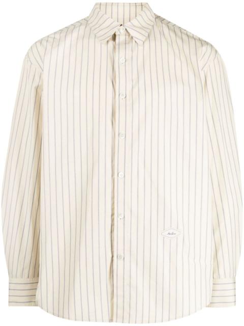 ADER error striped cotton shirt