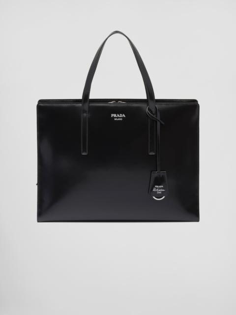 Prada Prada Re-Edition 1995 brushed-leather large handbag