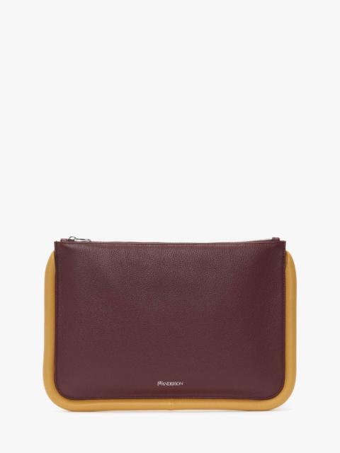 LARGE LEATHER BUMPER-POUCH