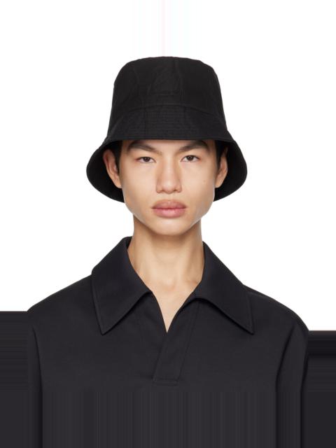 Wooyoungmi Black Crinkle Bucket Hat