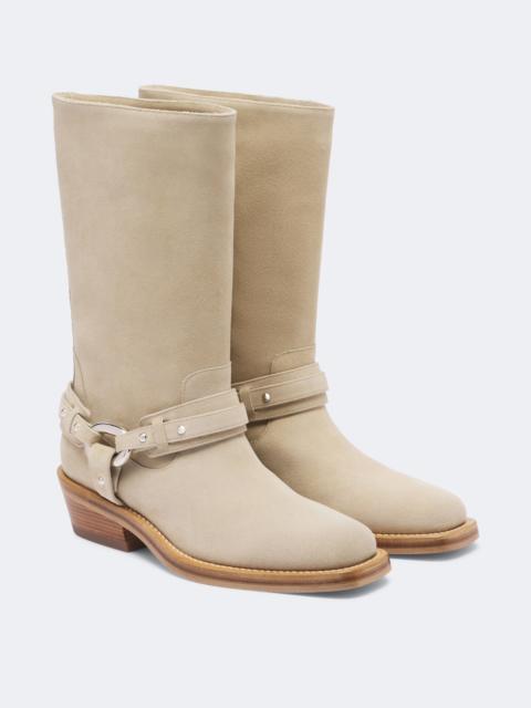 rabanne Suede biker boots