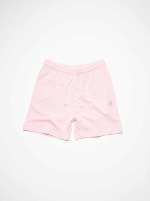 Cotton sweat shorts - Light pink