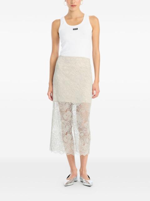 ROTATE lace midi skirt