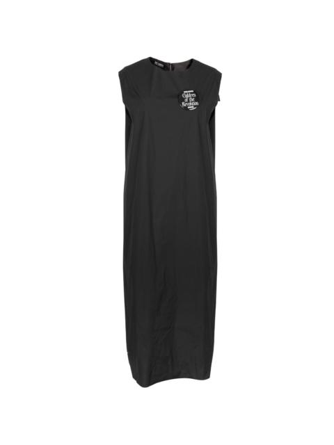 Raf Simons Sleeveless Midi Dress in Black