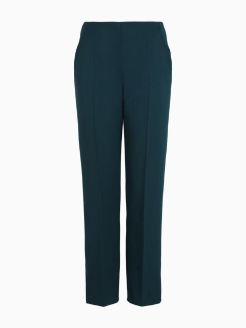 GIORGIO ARMANI Straight trousers in stretch virgin wool