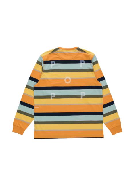 Pop Trading Company Striped Logo T-Shirt