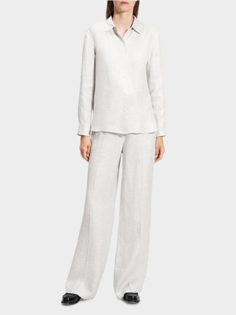Theory Long-Sleeve Straight Shirt