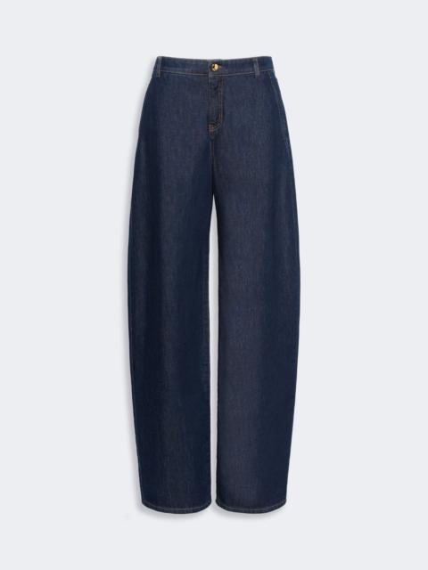 Max Mara CONICO Barrel-leg denim trousers - NAVY
