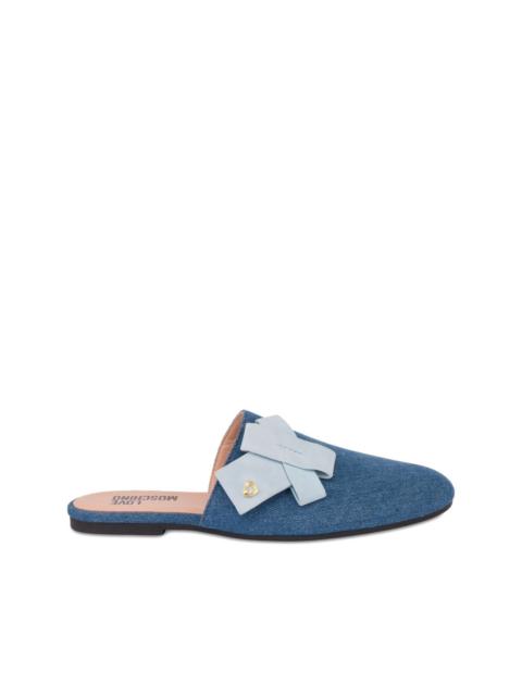 Moschino bow detail mules