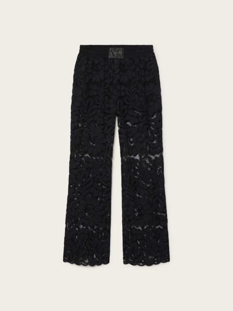 ALLSAINTS AMELIE STRAIGHT LEG LACE PANTS