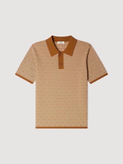 Sandro SQUARE CROSS POLO SHIRT