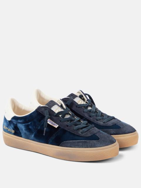 Soul Star velvet and suede sneakers