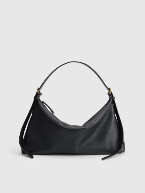ATP ATELIER Castellare Black Grained Leather Shoulder bag