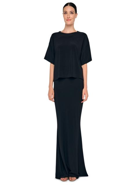 NORMA KAMALI SHORT SLEEVE BOXY T