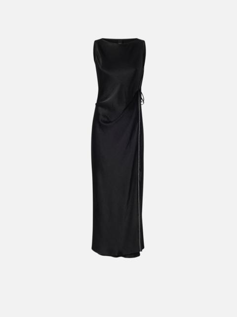 ワンピース Pinko AMICO MIO SATIN DRESS WITH SIDE TIE PINKO SATIN DRESS WITH SIDE TIE | REVERSIBLE