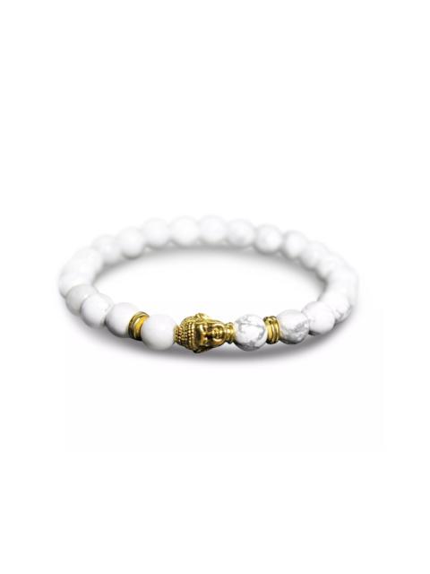 Other brands Bracelet - Gold Buddha White Carrara Marble
