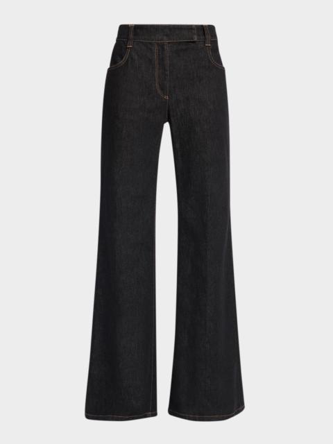 Brunello Cucinelli No Fade Stretch Denim Flared Jeans