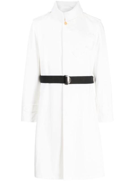 Alexander McQueen belted single-breasted coat