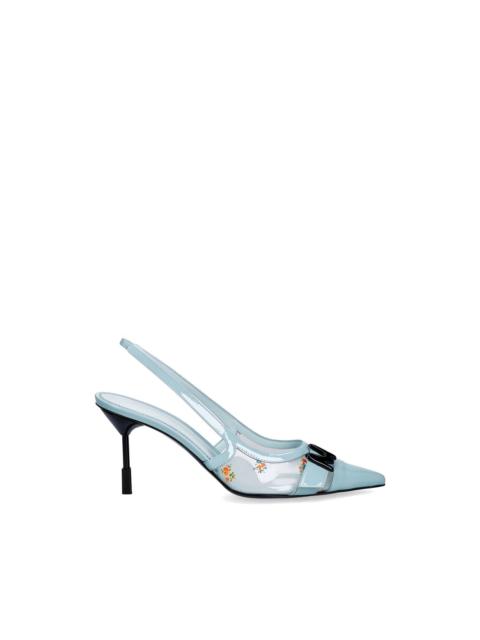 MSGM floral buckle pumps