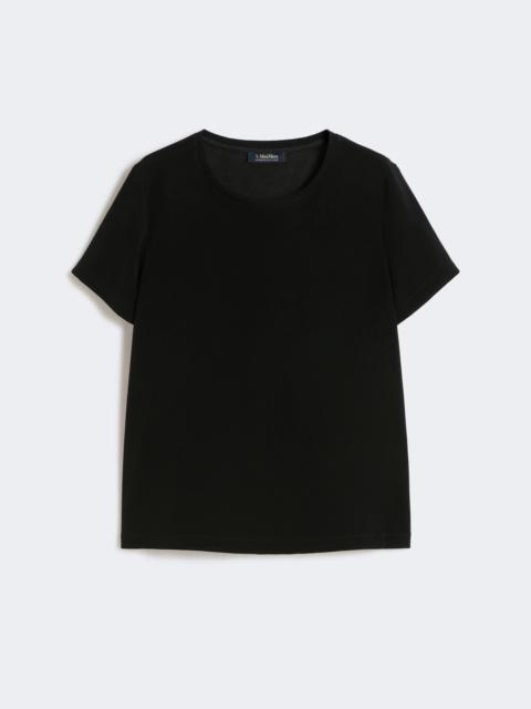 'S Max Mara Satin T-shirt - BLACK