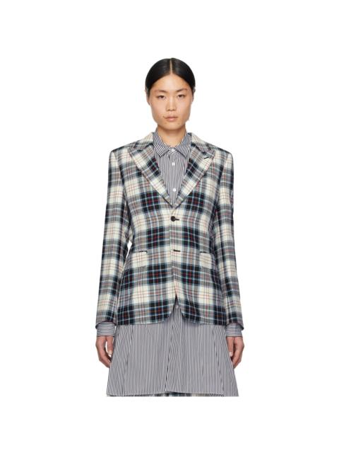 Comme des Garçons Homme Plus Multicolor Padded Appliqué Blazer