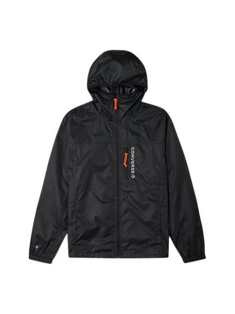 Converse Converse Retro Casual Hooded Jacket Couple Style Black 10023165-A03