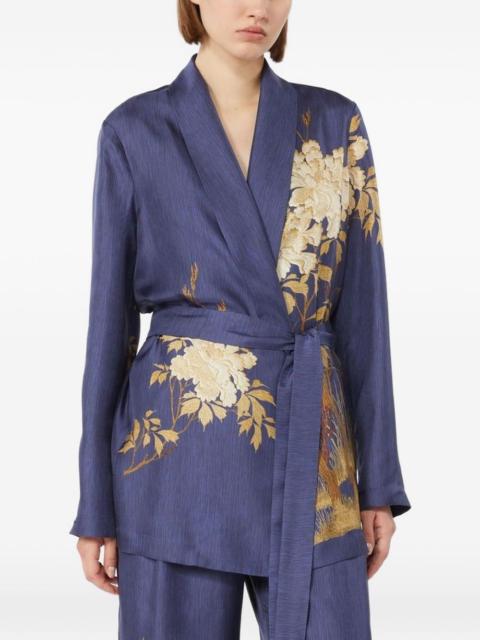 Max Mara Studio floral-print belted tunic