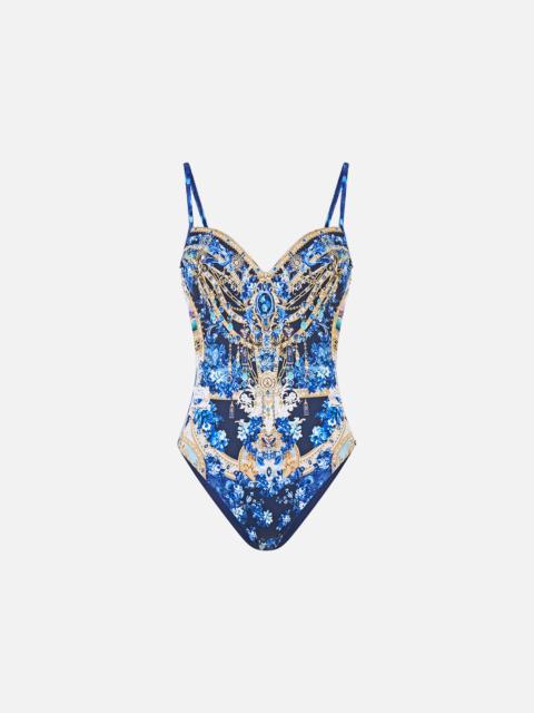 CAMILLA SWEETHEART NECK UNDERWIRE ONE PIECE SWEET SACRÉ BLEU