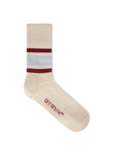 Off-White Stripes Logo Medium Socks