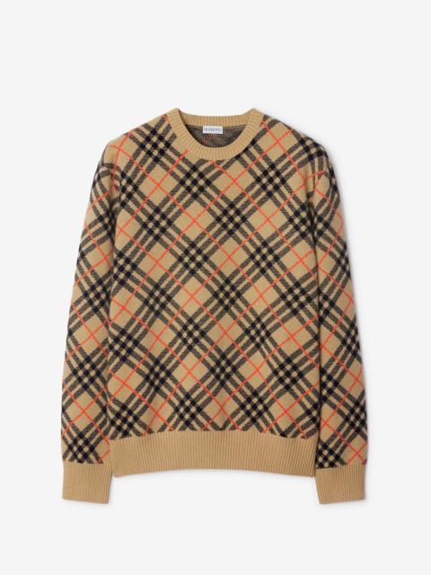 Burberry Check Cashmere Sweater
